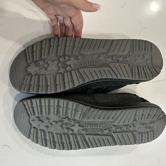 Hey Dude Wally Sox Micro Shoes Mens Size 12 black Gray Slip-On Loafers EU 45 - Picture 13 of 13